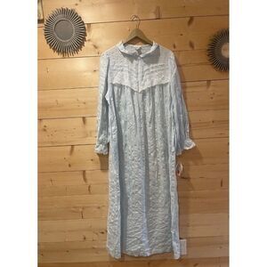 Erika Taylor Vintage Blue Nightgown NWT Deadstock Cottagecore Prairie